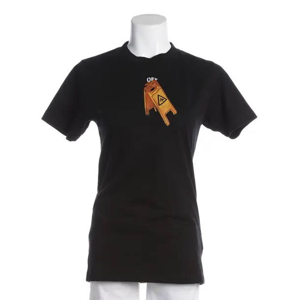 Shirt, in Schwarz, Baumwolle, Off-White