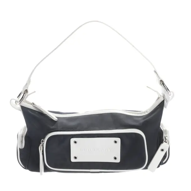 Handtasche, in Navy, Baumwolle, Burberry