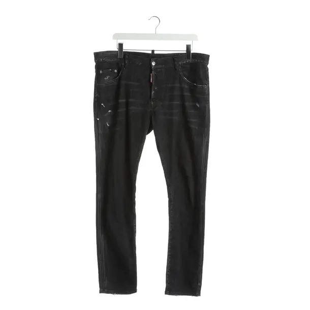 Straight Fit Jeans, in Dark Gray, Cotton, Dsquared