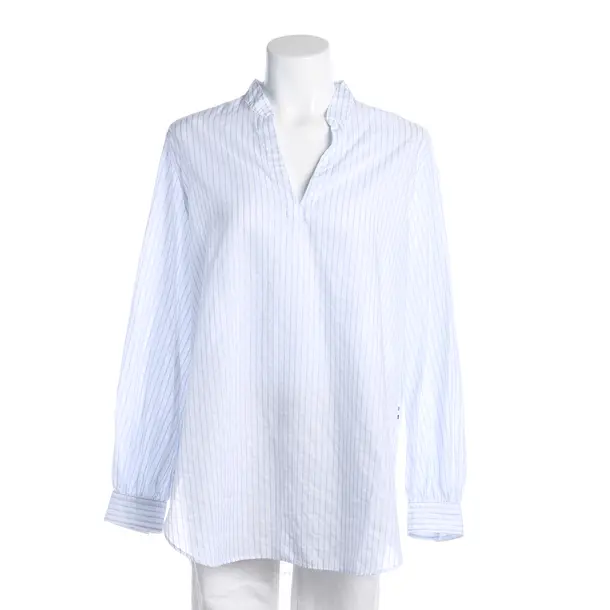 Blouse, in Blue, Cotton, Hugo Boss