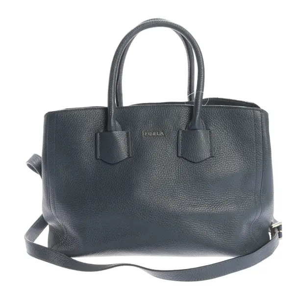 Handbag, in Blue, Leather, Furla