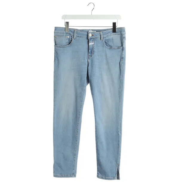 Jeans straight fit, in Azzurro, Cotone, Chiuso