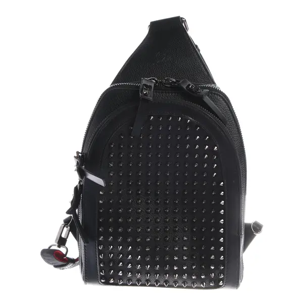 Rucksack, in Schwarz, Leder, Christian Louboutin
