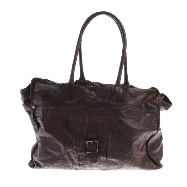 Handbag, in Dark Brown, Leather, Marc Cain