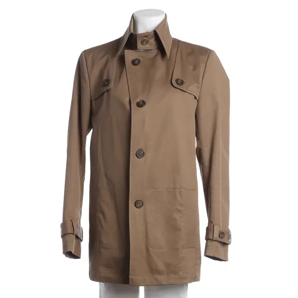 Mid-Season Coat, in Camel, Cotton, Drykorn