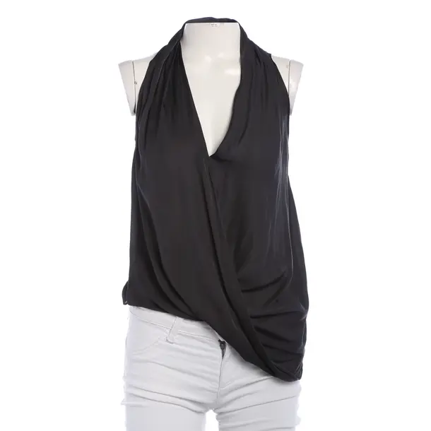 Top, in Dunkelgrau, Polyester, Helmut Lang