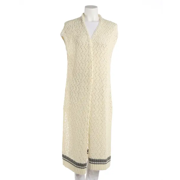 Vest, in Beige, Cotton, Fabiana Filippi