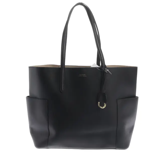Shopper, in Schwarz, Leder, Lauren Ralph Lauren