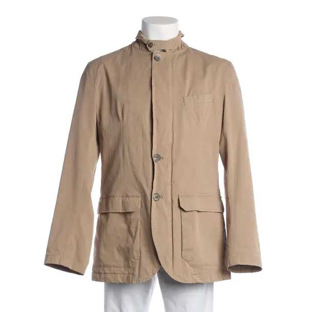Mid-Season Jacket, in Light Brown, Cotton, Herno