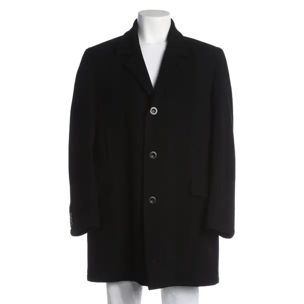 Mid-Season Jacket, in Black, Wool, Benvenuto