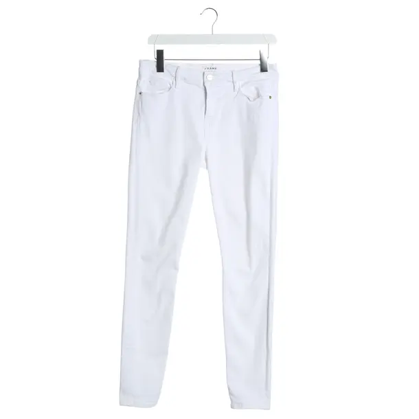 Pants, in White, Cotton, Frame