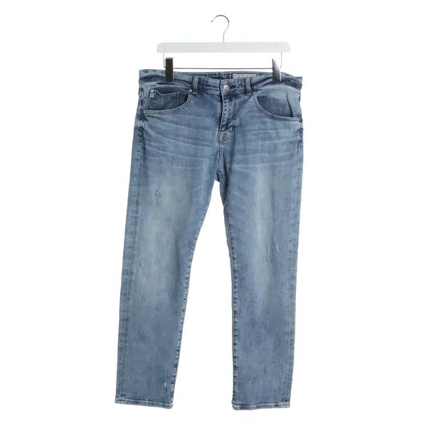 Jeans Straight Fit, in Blau, Baumwolle, Adriano Goldschmied