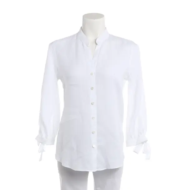 Bluse, in Weiß, Leinen, Van Laack