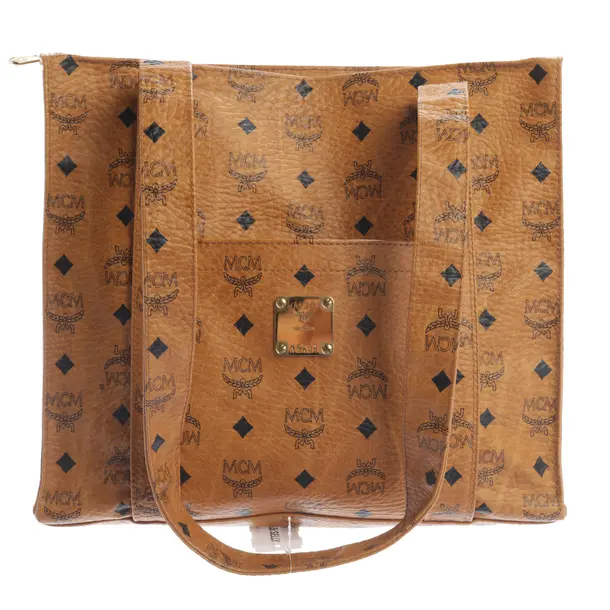 Shoulder Bag, in Camel, Leather, MCM