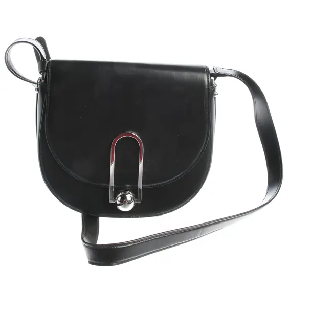 Shoulder Bag, in Black, Leather, Hugo Boss