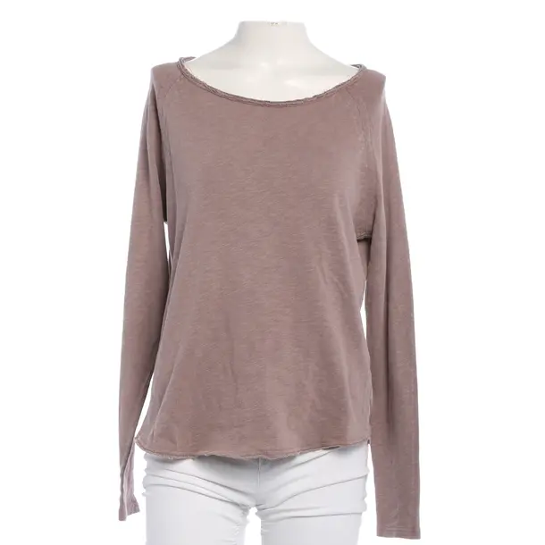 Long Sleeve Shirt, in Brown, Cotton, American Vintage