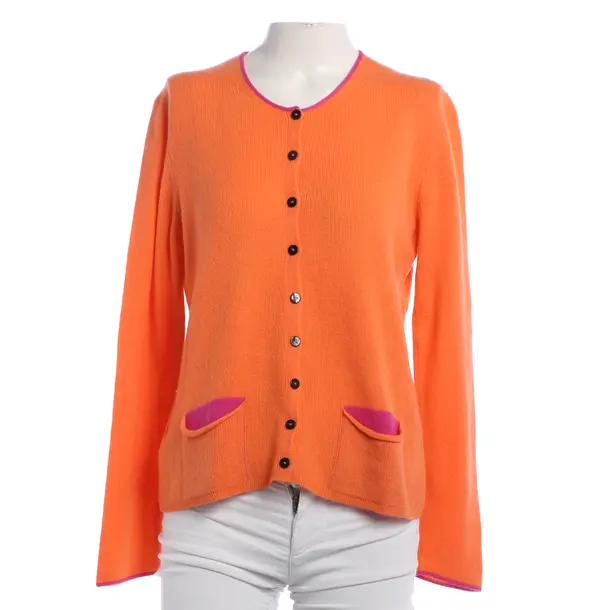 Cardigan, in Orange, Cashmere, Iris von Arnim