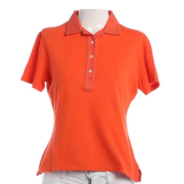 Poloshirt, in Dunkelorange, Baumwolle, Loro Piana