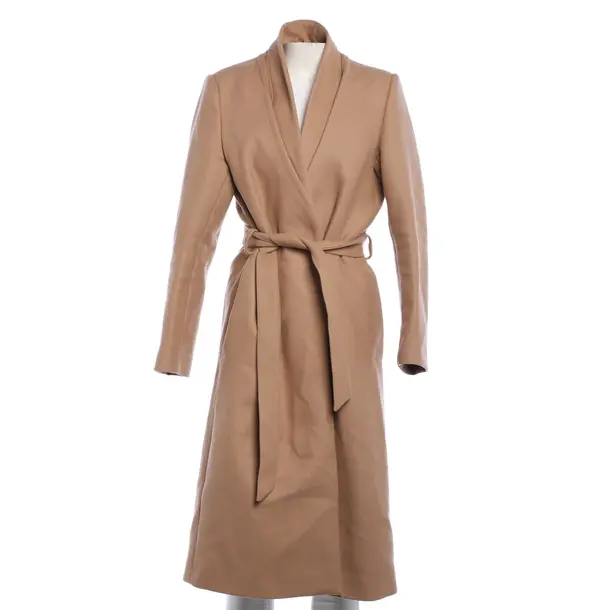 Mid-Season Coat, in Light Brown, Wool, Ivy Oak