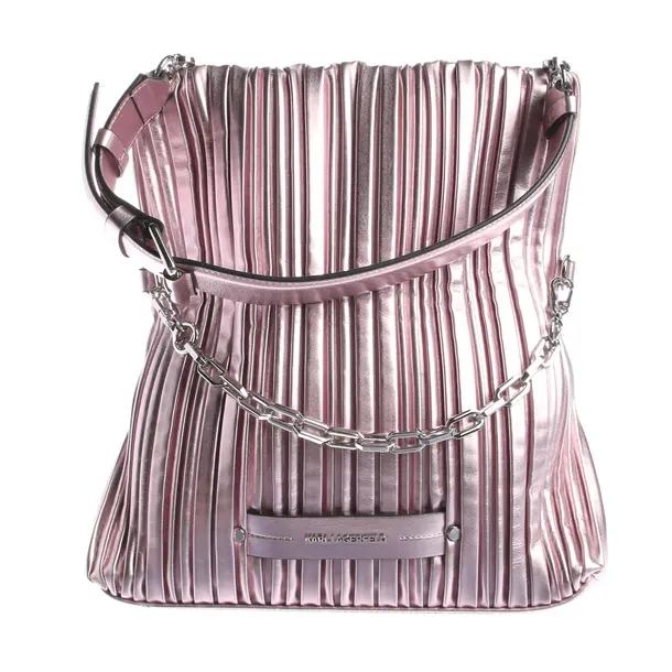 Shoulder Bag, in Pink, Leather, Karl Lagerfeld