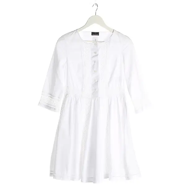 Dress, in White, Cotton, Ermanno Scervino