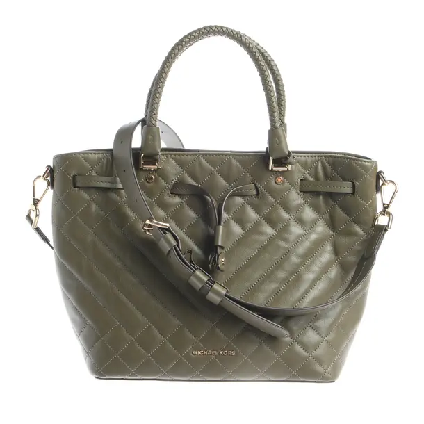 Handtasche, in Olivgrün, Leder, Michael Kors