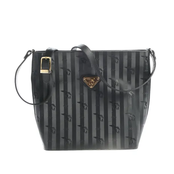 Schultertasche, in Schwarz, Polyurethan, Maison Mollerus