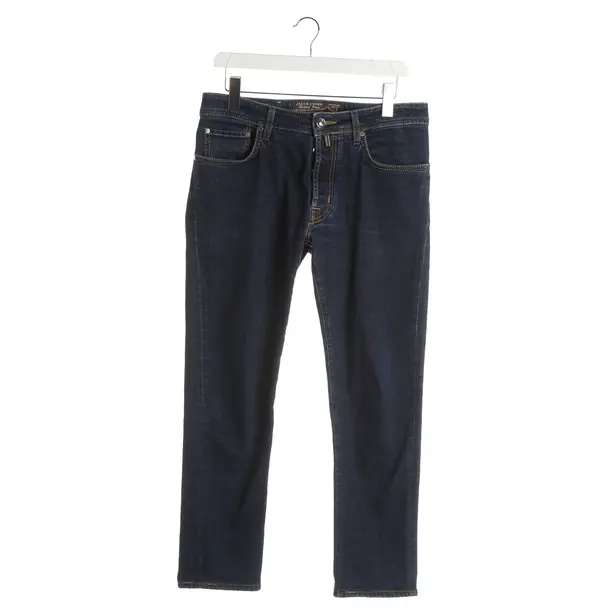 Straight Fit Jeans, in Blue, Cotton, Jacob Cohen