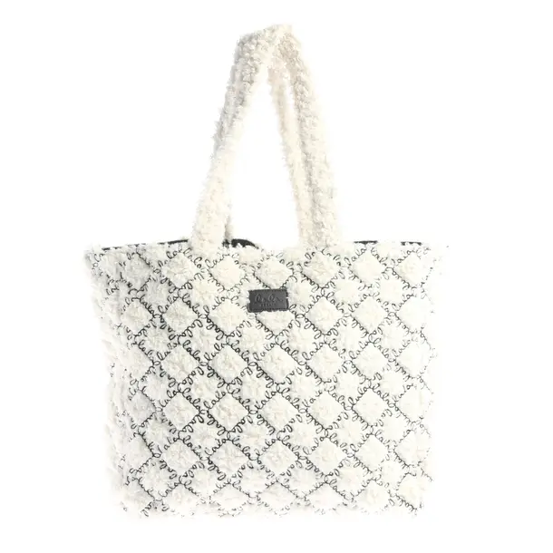 Shopper Bag, in White, Polyester, Lala Berlin