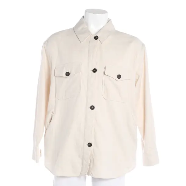 Shirt, in Cream, Cotton, Robert Friedman
