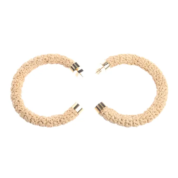 Orecchini, in Beige, Altre fibre, Jacquemus