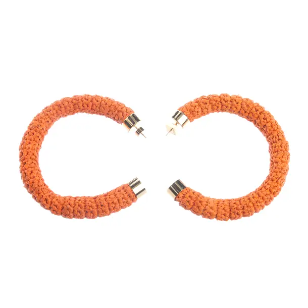 Earrings in Orange, Other Fibers, Jacquemus