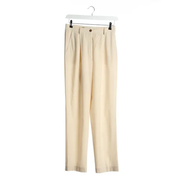 Pants in White, Wool, by Aylin König