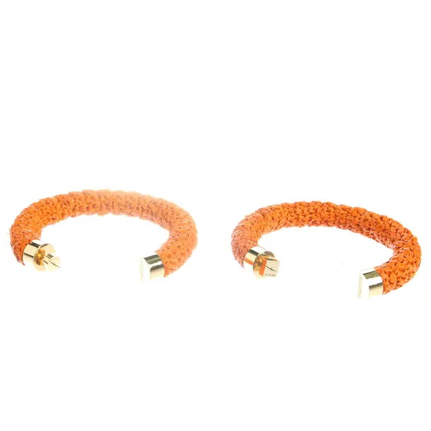 Ohrringe in Orange, Sonstige Fasern, Jacquemus
