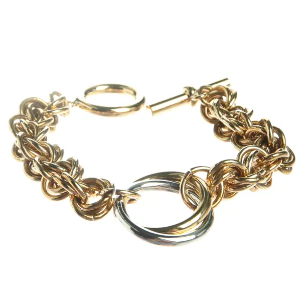 Armband in Metallic, Metall (metallisch, metallisiert), JW Anderson