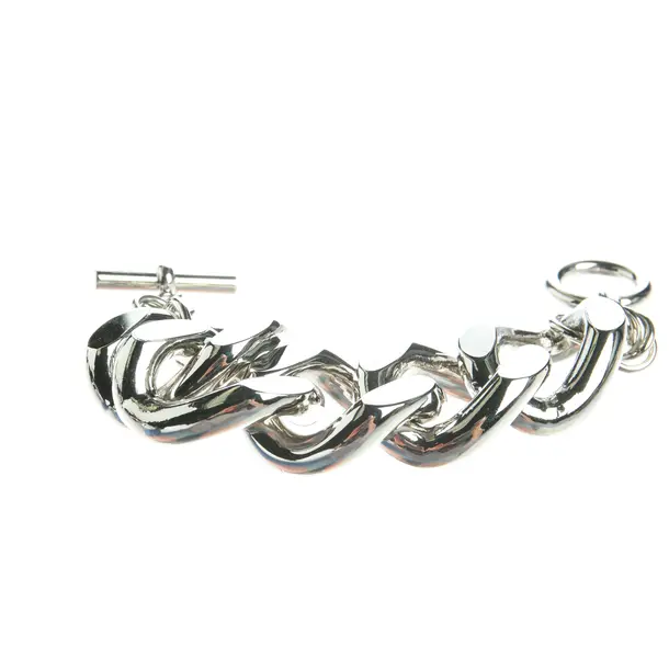 Armband in Metallic, Metall (metallisch, metallisiert), JW Anderson