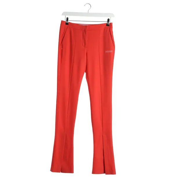 Pants in Red, Polyester, Off-White
