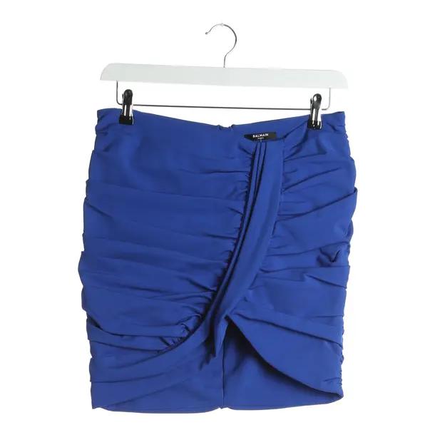 Skirt in Blue, Viscose, Balmain