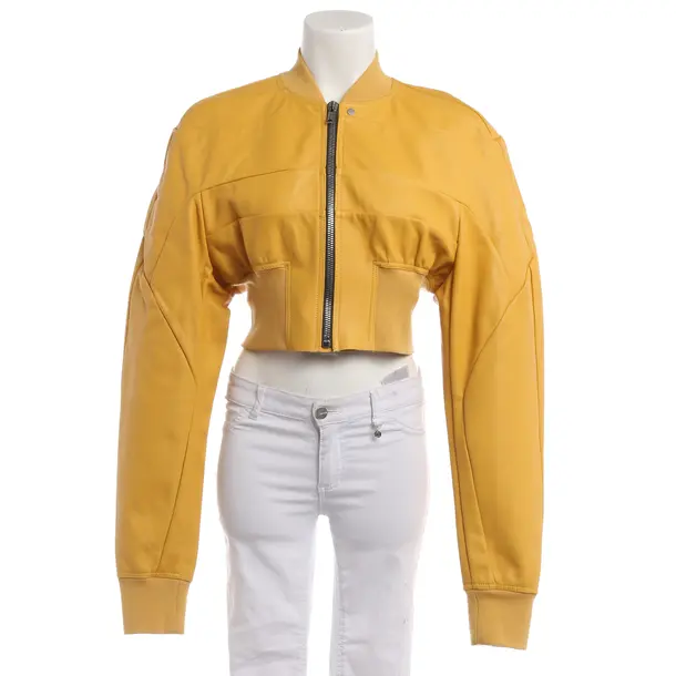 LeatherJacket in Yellow, Leather, Rick Owens