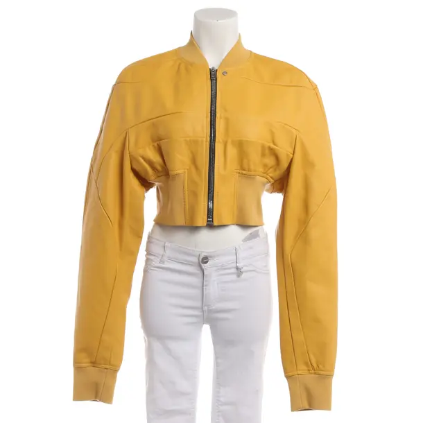 LeatherJacket in Yellow, Leather, Rick Owens