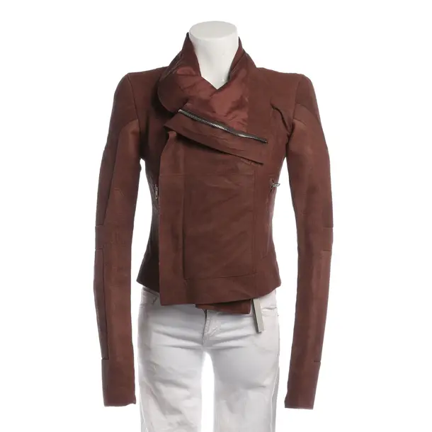 LeatherJacket in Brown, Leather, Rick Owens