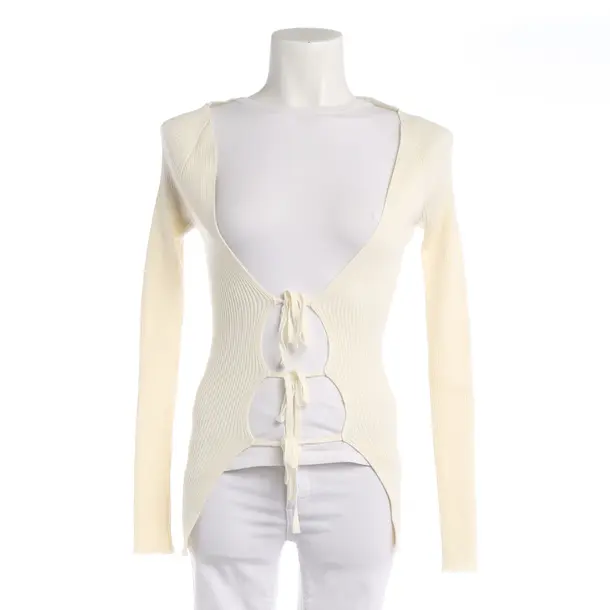Strickjacke in Weiß, Baumwolle, Act N°1