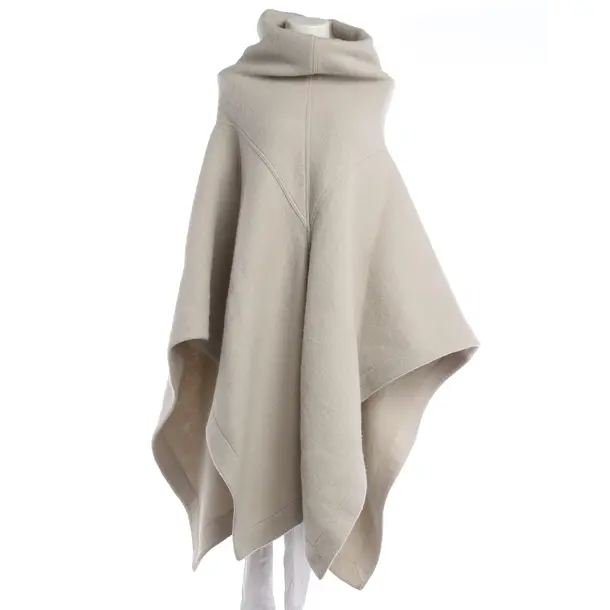 Poncho in Grau, Wolle, Rick Owens