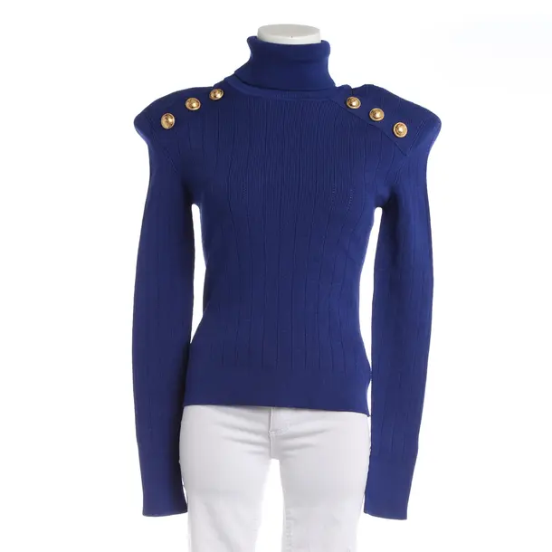 Jumper in Blue, Viscose, Balmain