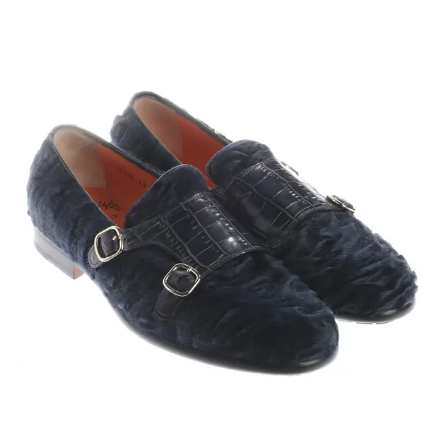 Loafers in Blau, , Santoni