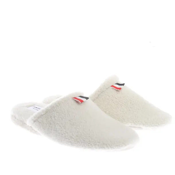 Mules in Weiß, , Thom Browne