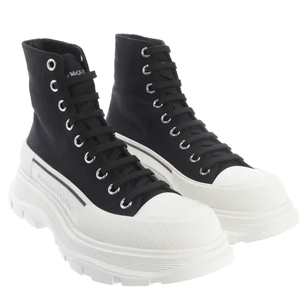 High-Top Sneakers in Black, , Alexander McQueen
