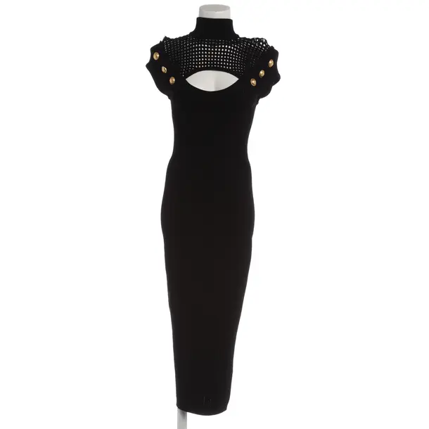 Cocktailkleid in Schwarz, Viskose, Balmain