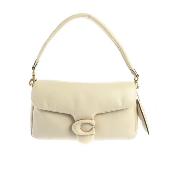Shoulder Bag in White, Leather, Coach