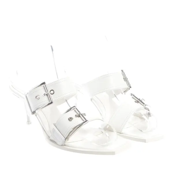 Sandaletten in Weiß, , Alexander McQueen